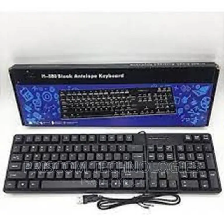 TJ-818 Black Antelope Keyboard for Computer Desktop, Keyboar