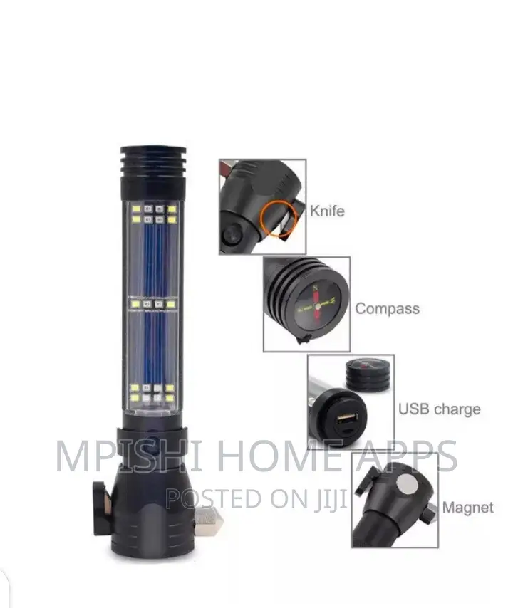 Multi-function Solar LED Flashlight
