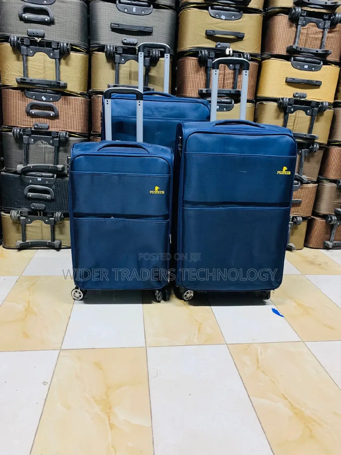 3 in 1 Pioneer Fabric Suitcases