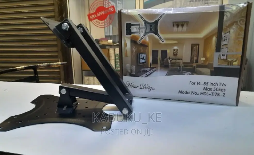 Up to 55" Swivel Wall Bracket. (Full Motion Wall Mount)