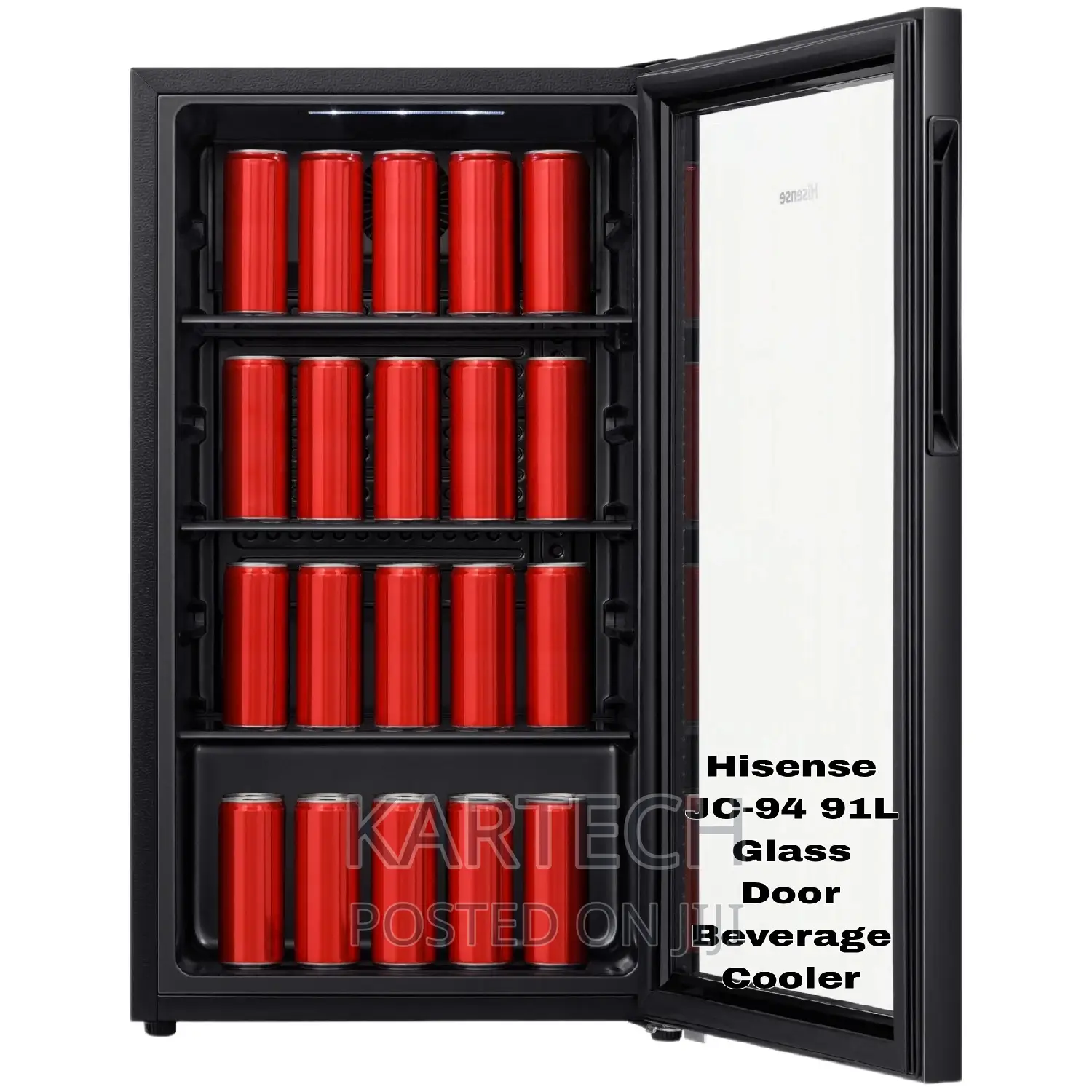 91L Hisense JC-94 Glass Door Beverage Cooler