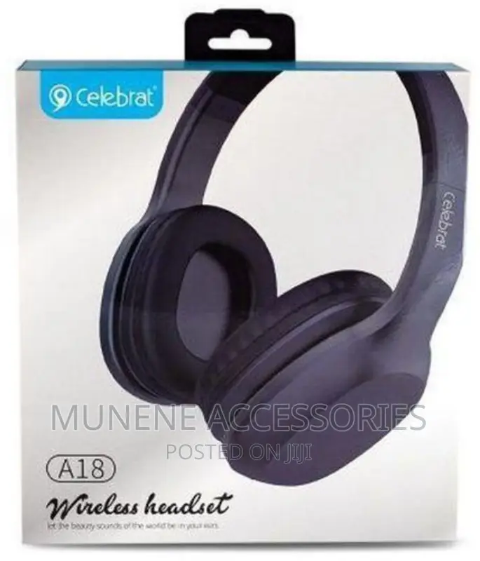 Celebrat A18 Wireless Wit Mic Extra Bass Bluetooth Headphone