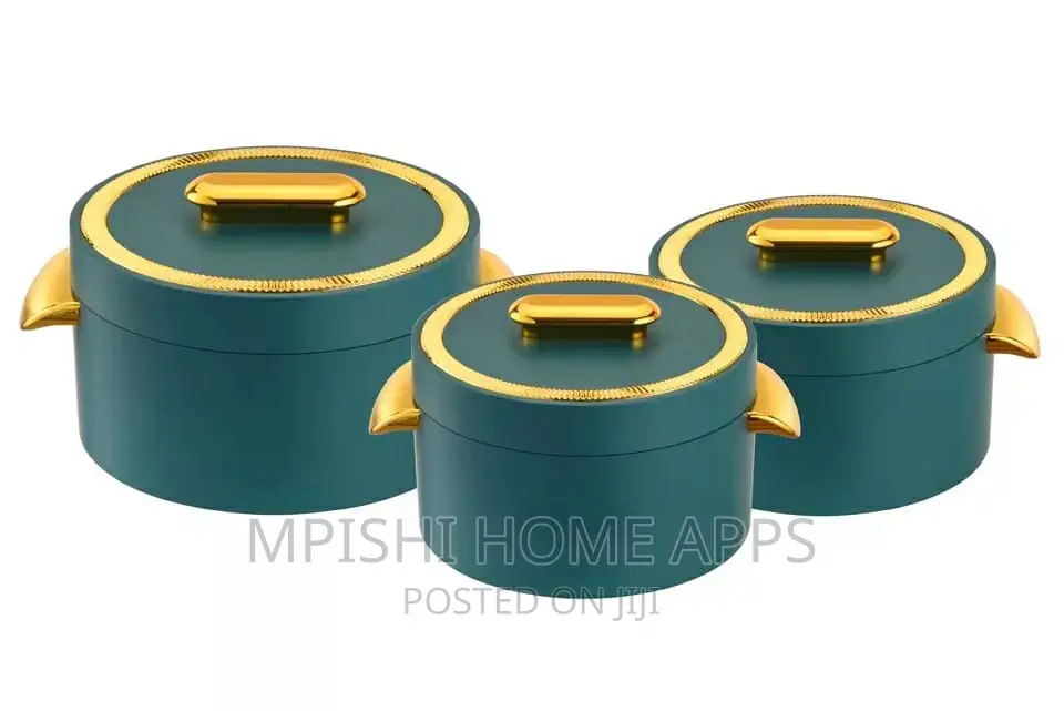 3pcs Luxury Hot Pot Dark Green