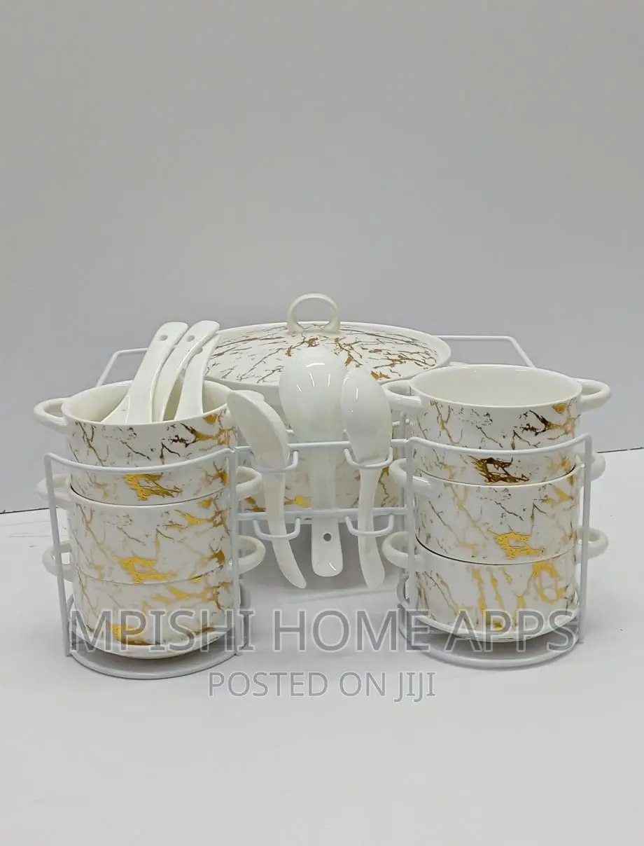 15pcs Ceramic Soup Set