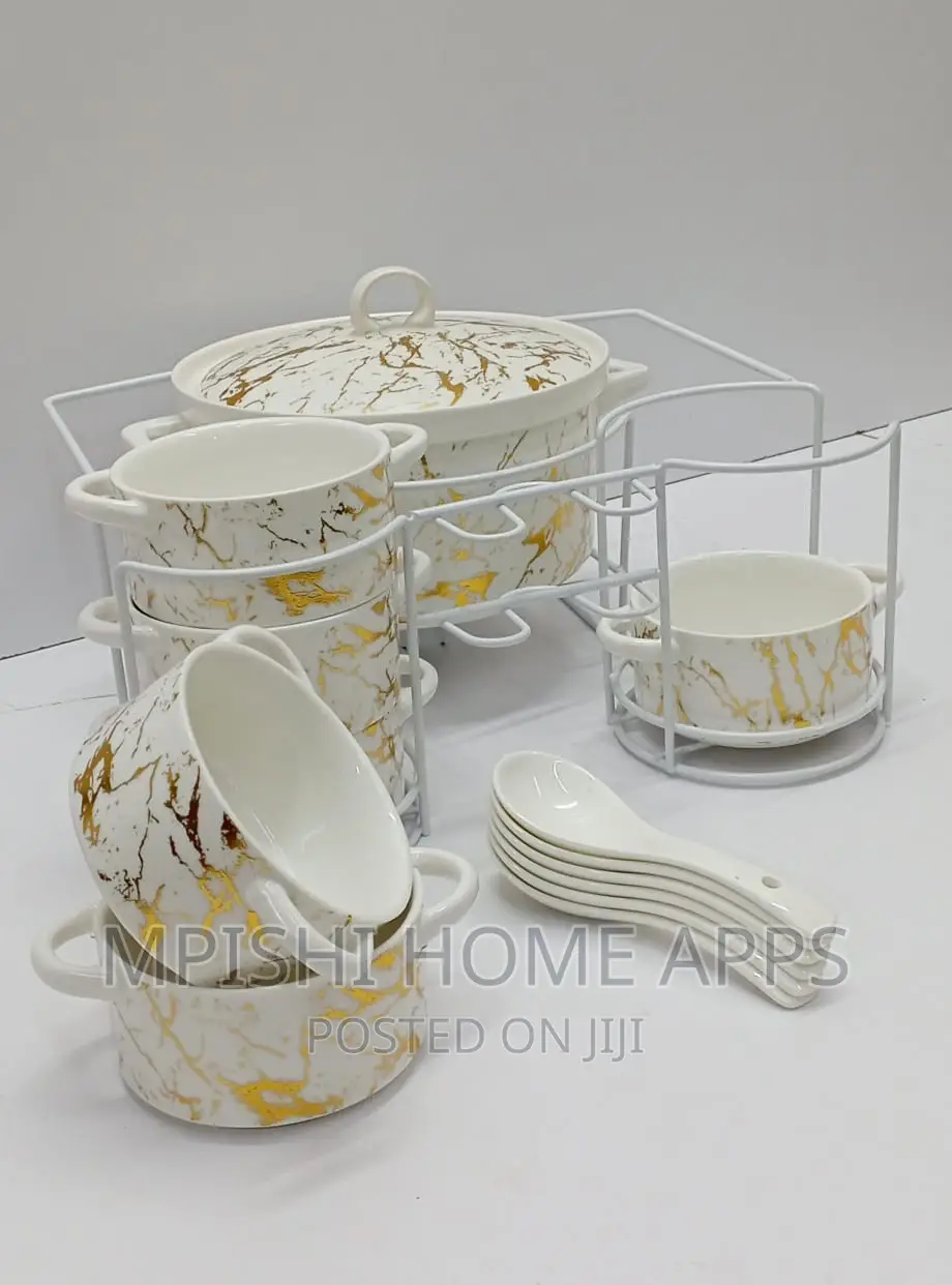 15pcs Ceramic Soup Set