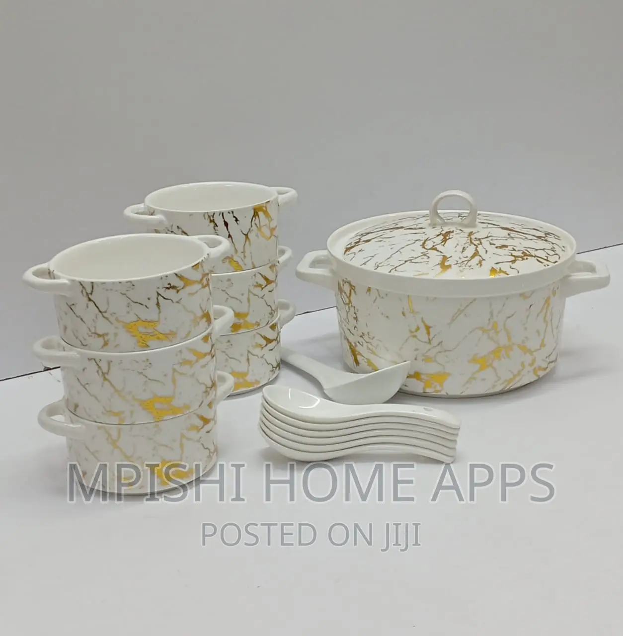 15pcs Ceramic Soup Set