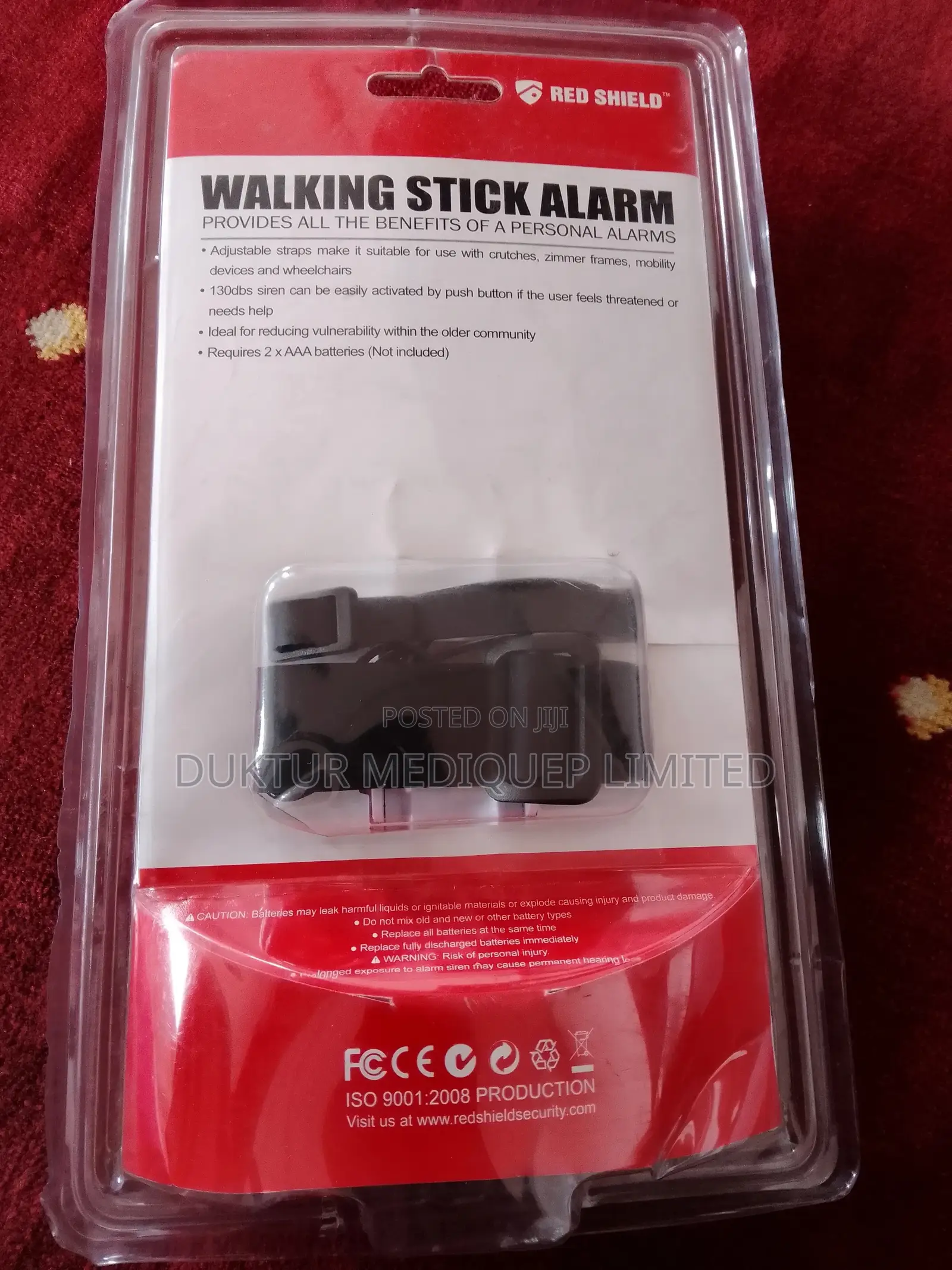 Walking Stick/ Frame/ Wheelchair Anti-Panic Alarm
