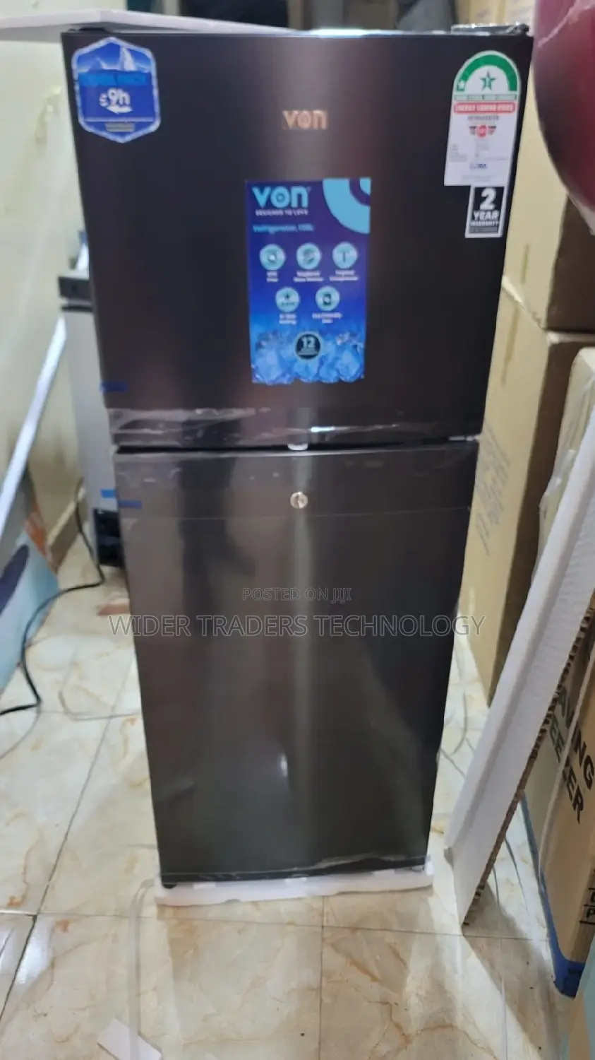 Von 138litres Double Door Refrigerator