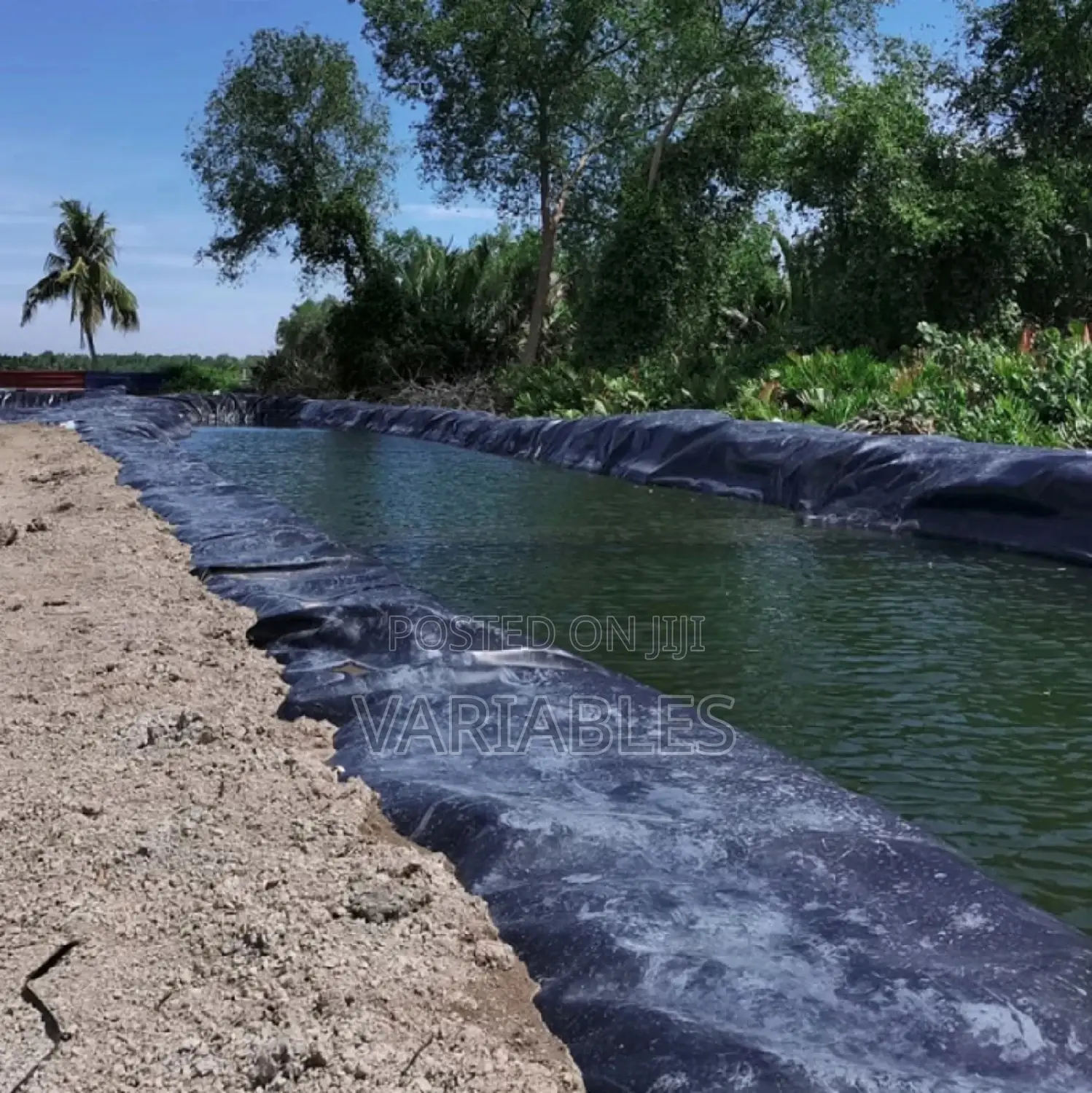 A Square to Slanted Shaped Dams - Dam Liners