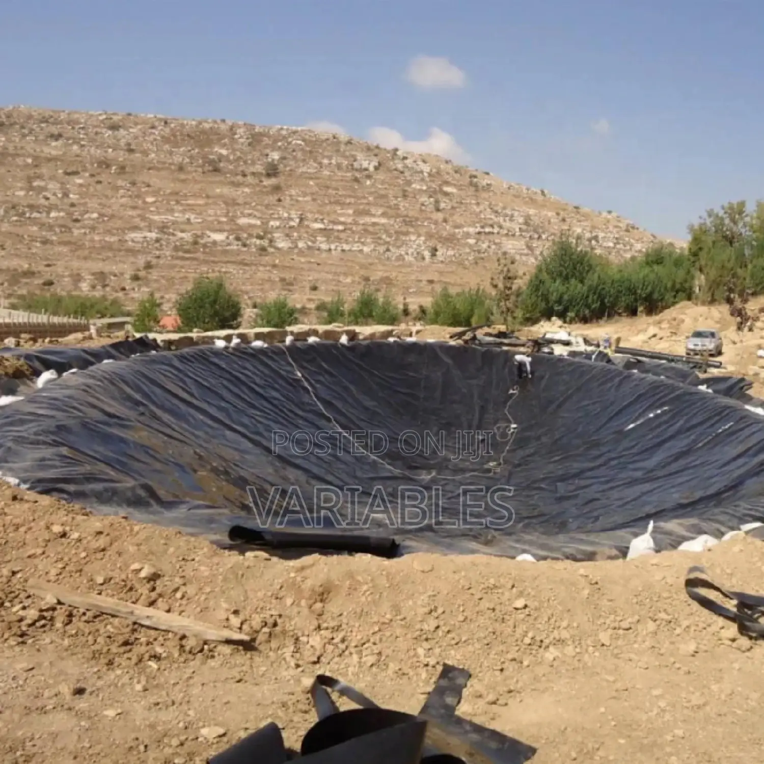 A Square to Slanted Shaped Dams - Dam Liners