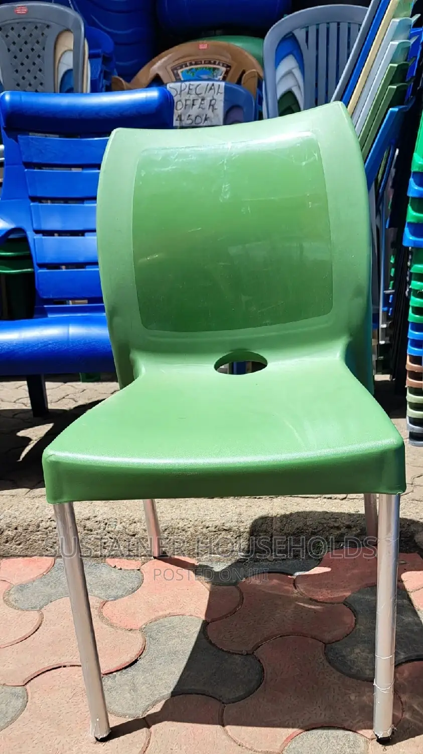 Plastic Chairs With Metal Tubing Legs