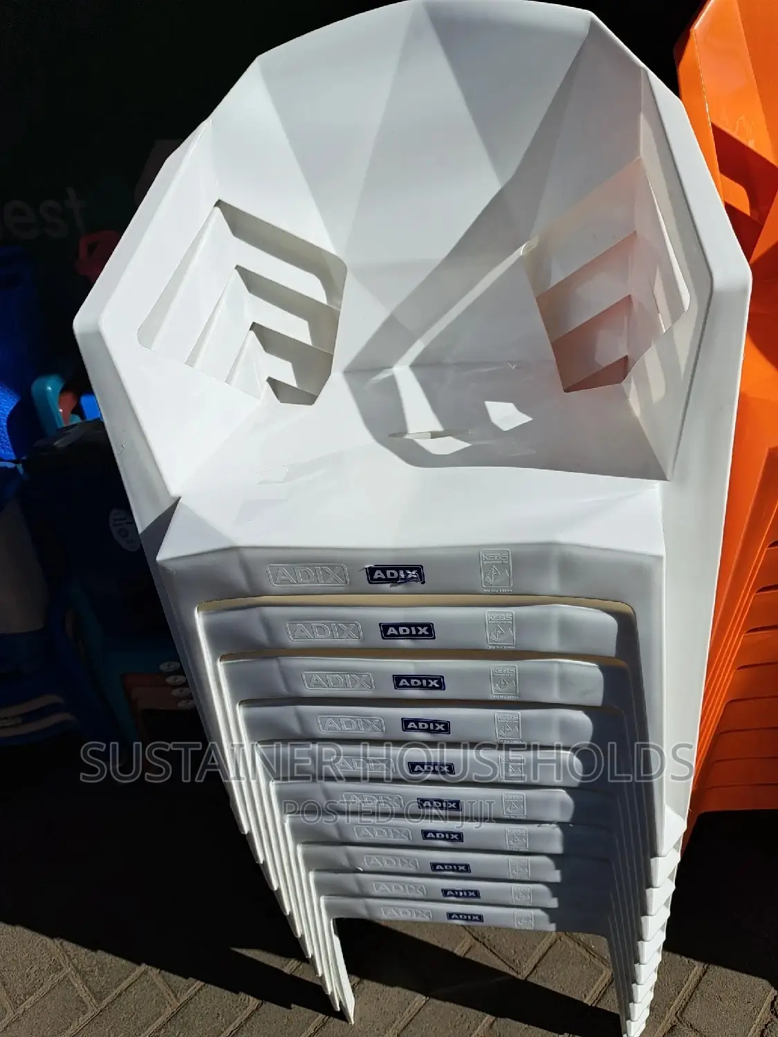 White Diamond Plastic Chairs