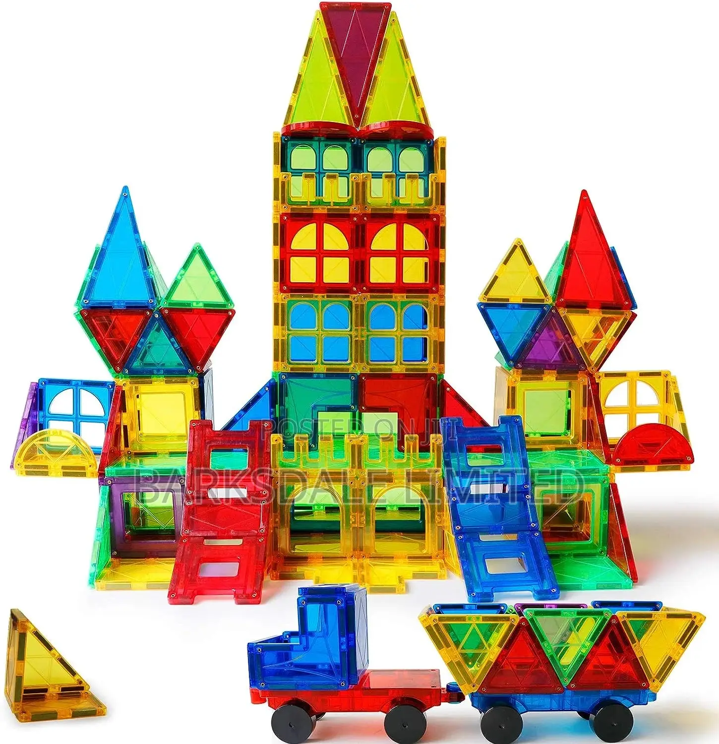 Magnetic Tiles Building Blocks Car Construction Toy Gift Kid