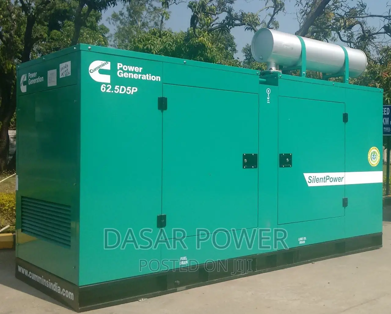 62.5kva Cummins Powered Generetor Set