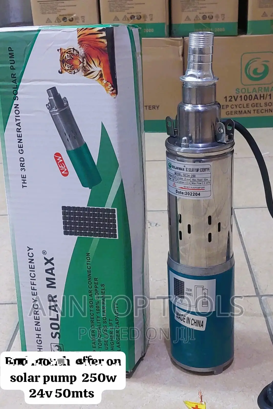 Solarmax Submersible Solar Pump 50m 250w