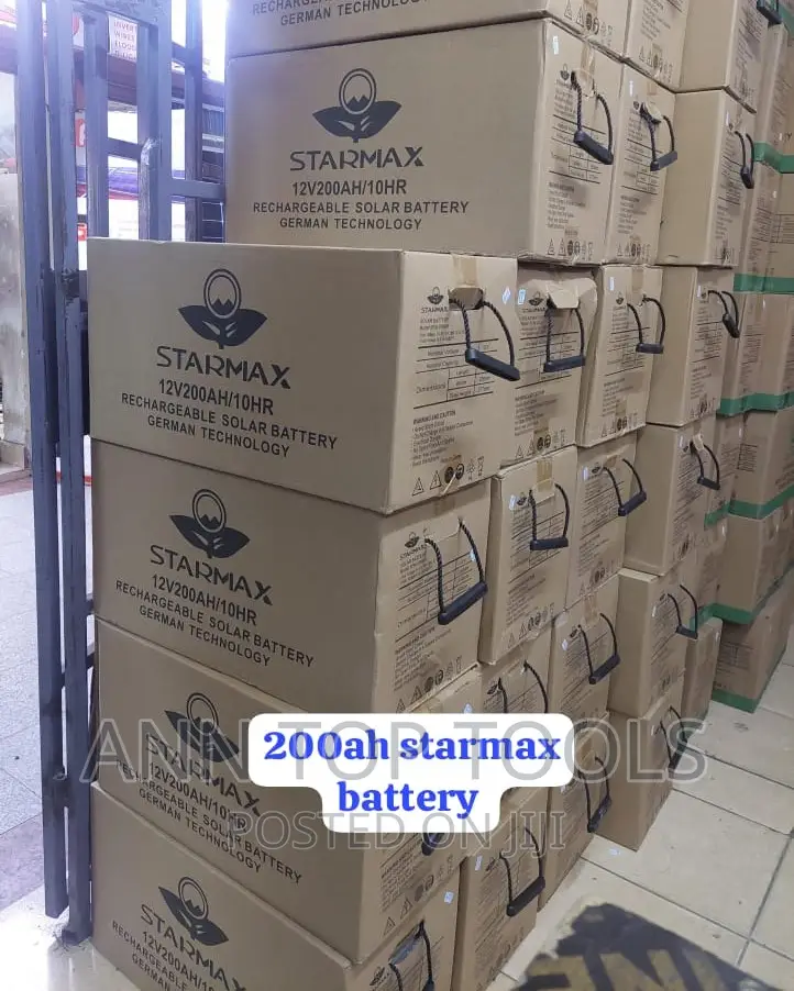 Starmax Rechargeable Solar Battery German 200ah 12v