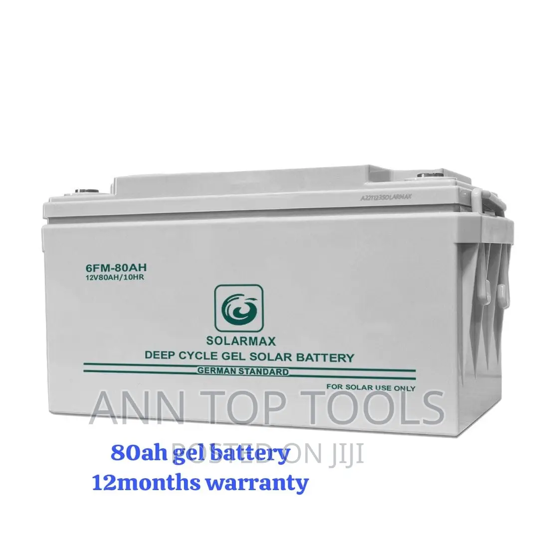 Solarmax Deep Cycle Solar Battery 80ah 12v