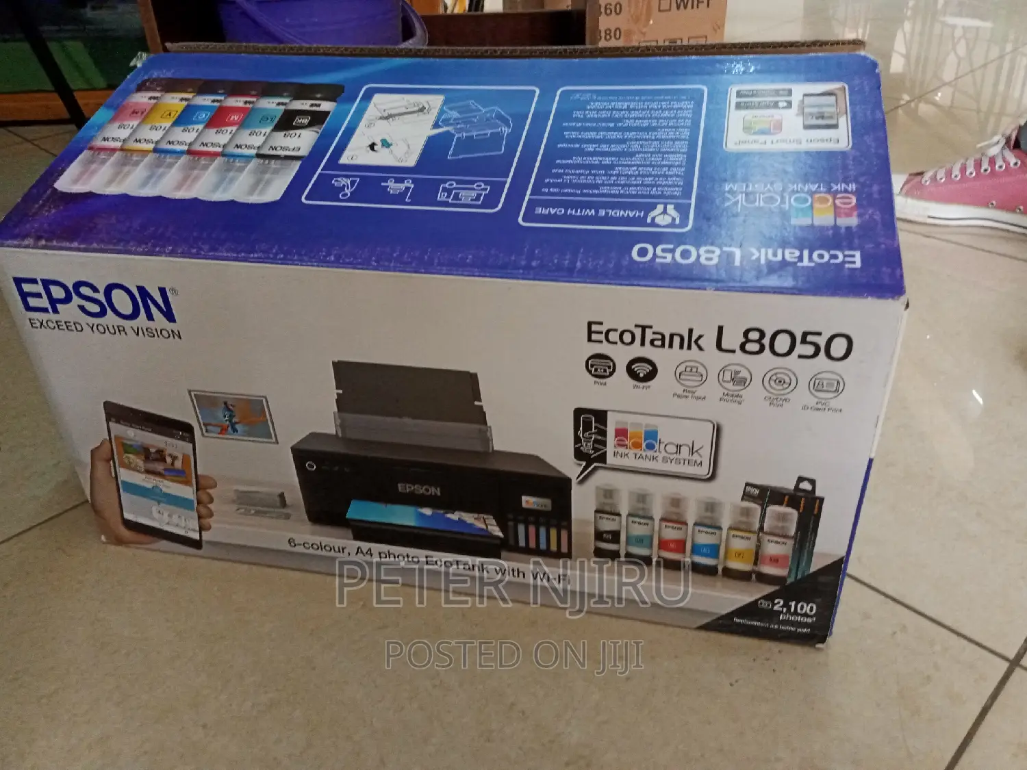 New Model Epson Ecotank L8050 Ink Tank High Volume Photo