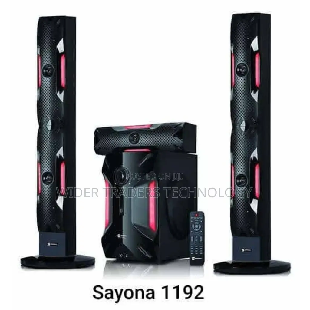 Sayona 1192 3.1CH Subwoofer System With Tallboys