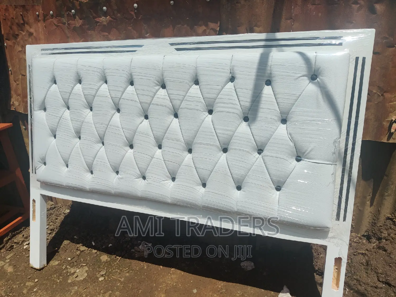 Luxury Tufted Leather Bed