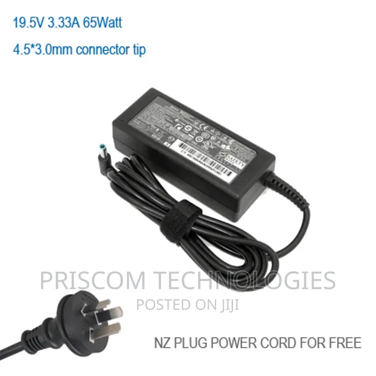 HP Elitebook 820 G3, Adapter Charger Blue Pin 65W