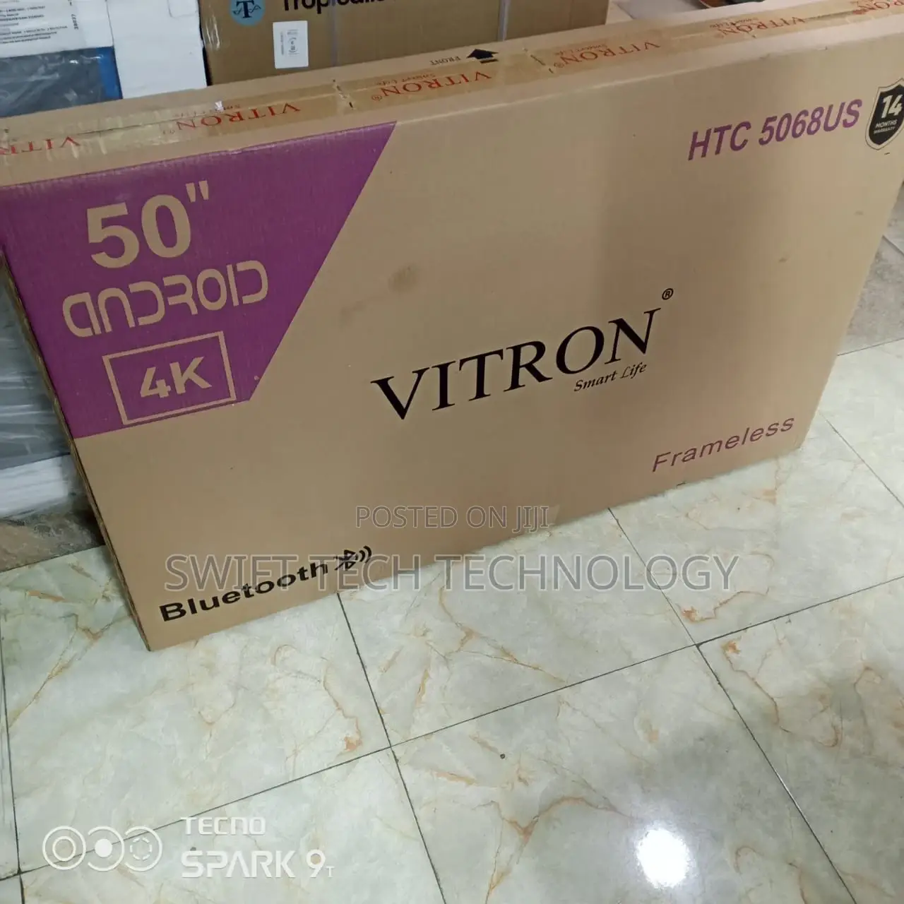 50 Inches Vitron Frameless Android Tv 50,50 Tv Television