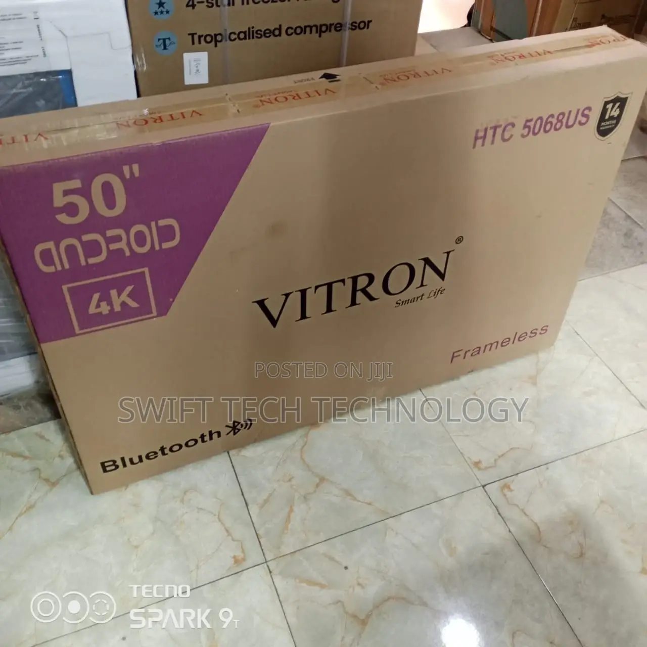 50 Inches Vitron Frameless Android Tv 50,50 Tv Television
