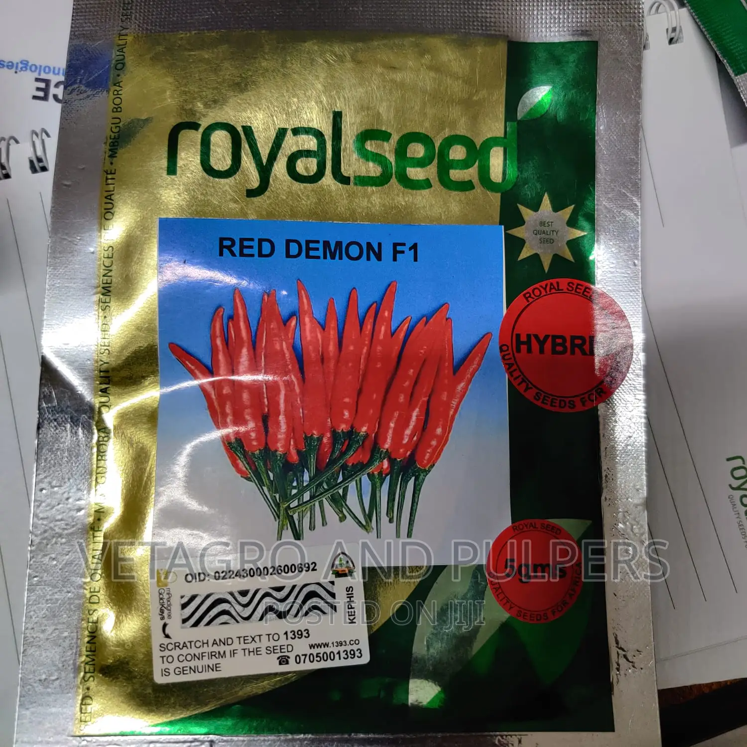 Royal Seeds Red Demon F1 Hybrid Seeds(Pilipili)