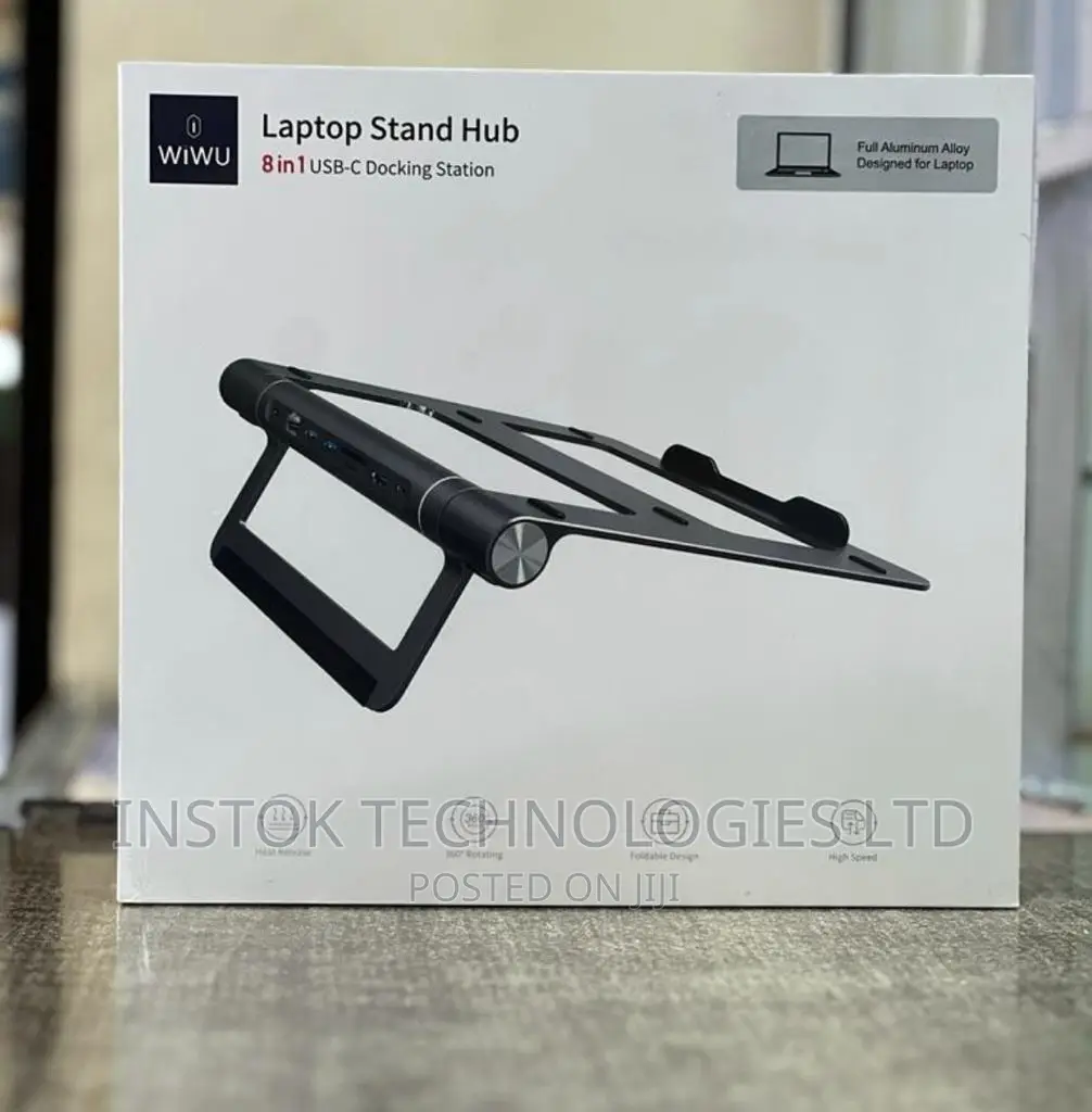 Wiwu A821CH Laptop Stand Hub 8 in 1 USB-C Docking Station