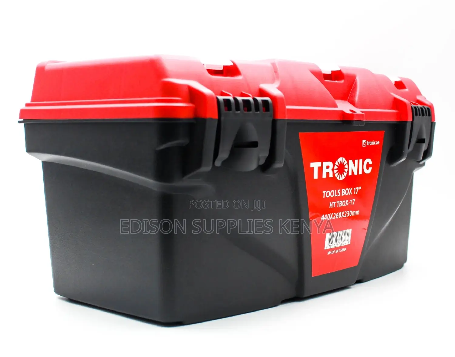 Tronic Tool Box 17" Plastic Toolbox With Tray, Locks