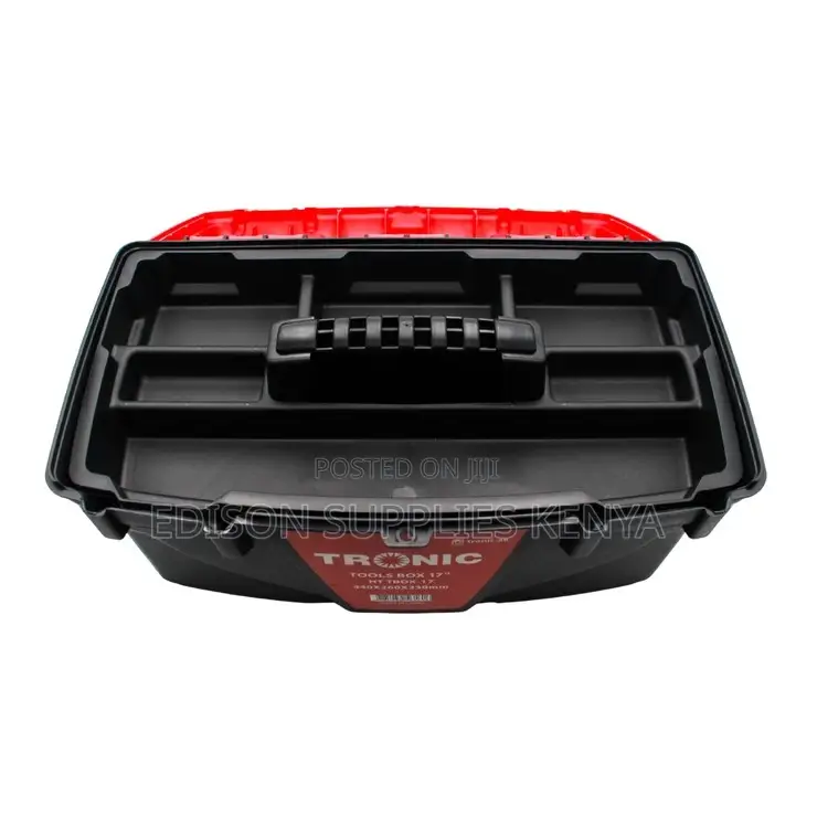 Tronic Tool Box 17" Plastic Toolbox With Tray, Locks