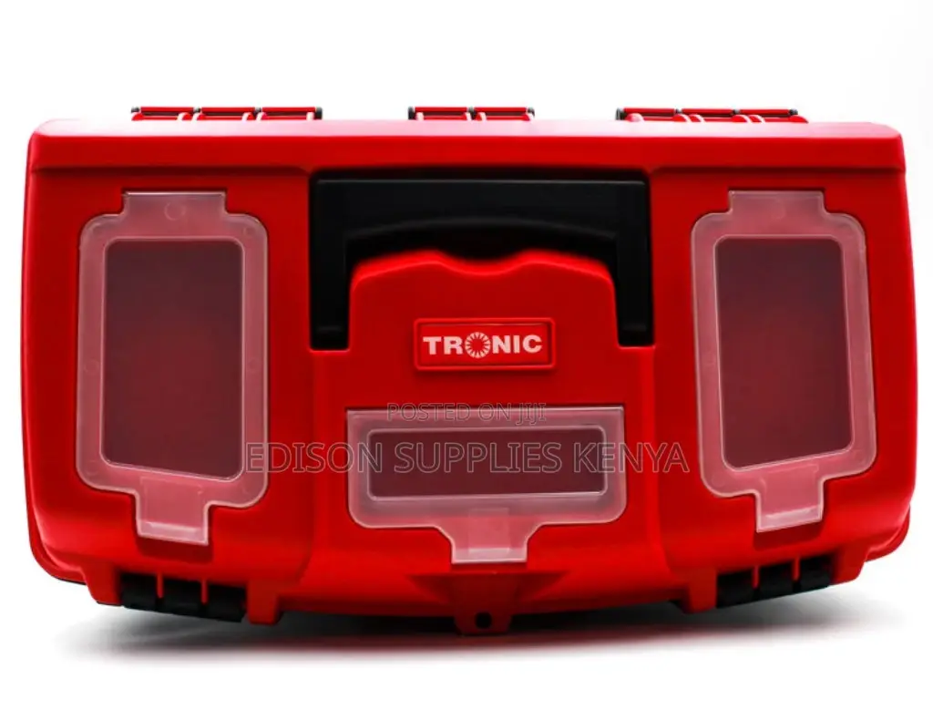 Tronic Tool Box 17" Plastic Toolbox With Tray, Locks