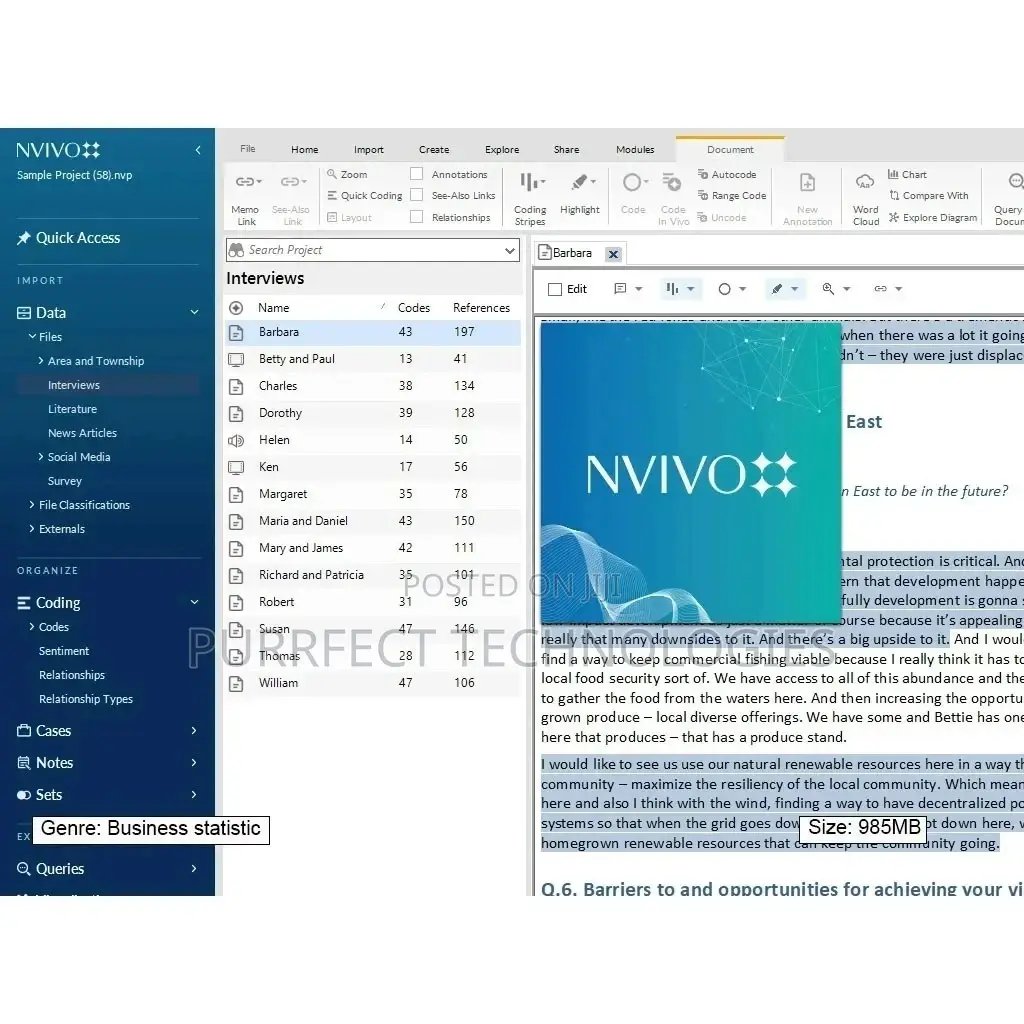 Nvivo Enterprise 20