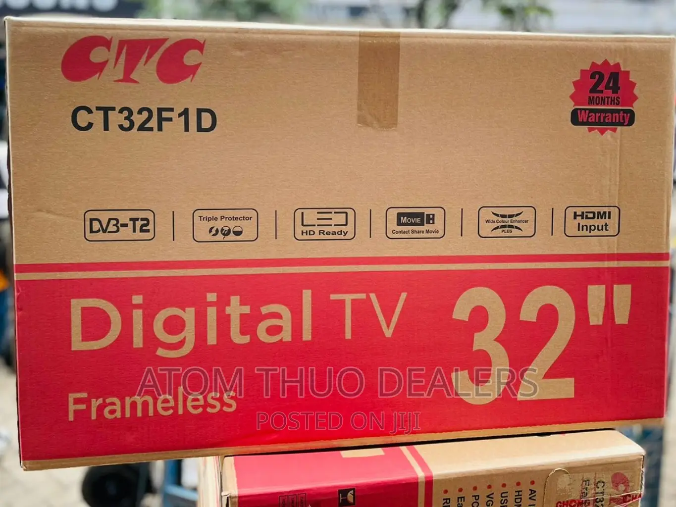 CTC 32 Inches Flameless Digital Tv / Television 