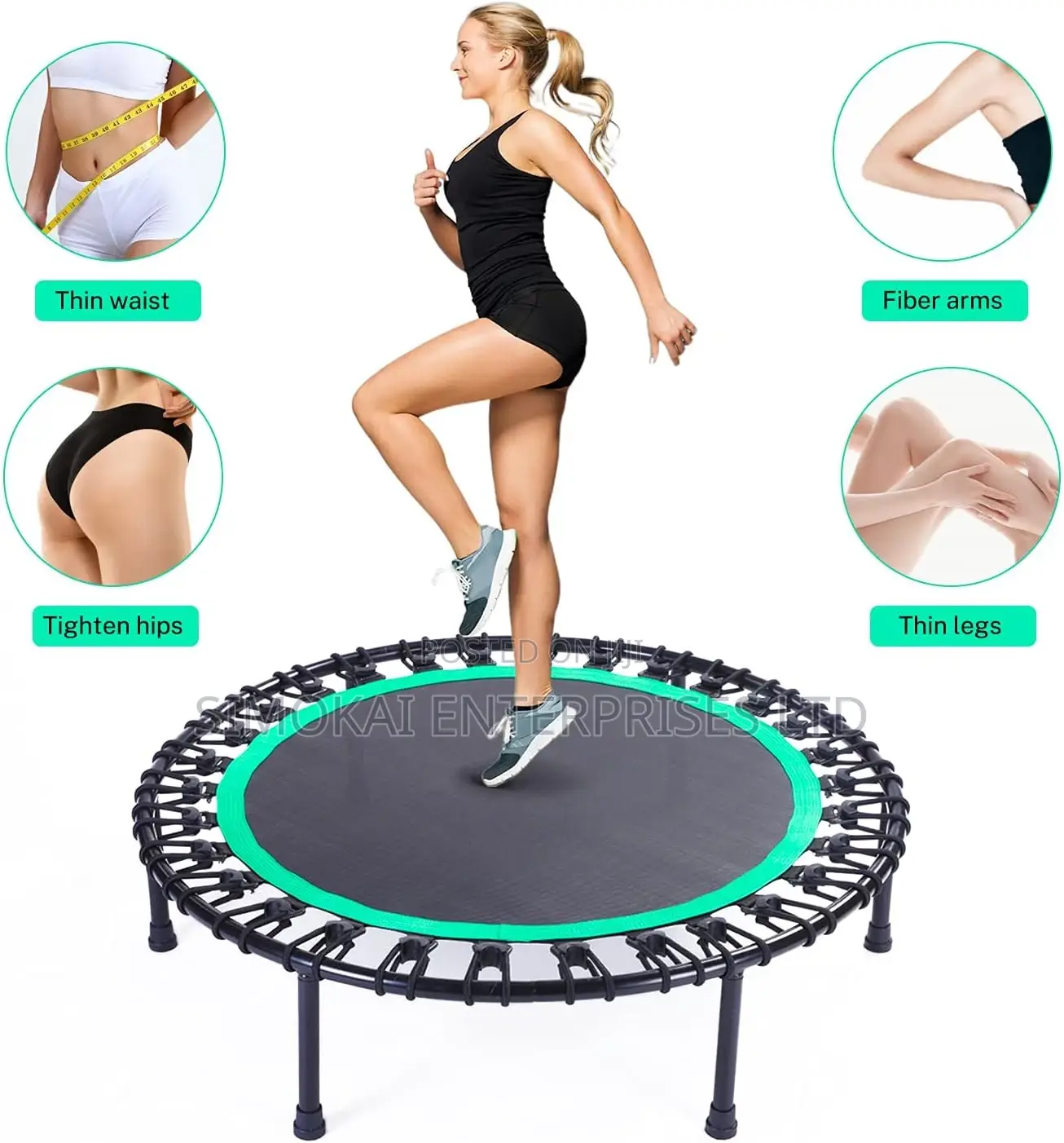 Rebounder Trampoline for Adults,40 Inch Mini Trampoline
