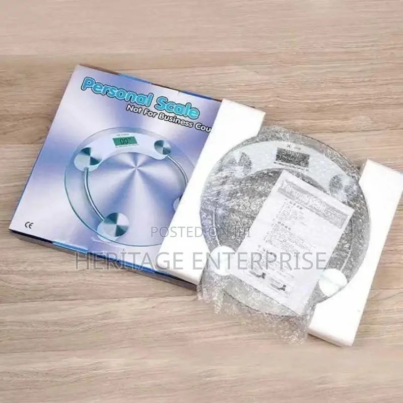 Digital Bathroom Scale, 180kg Weight Scale, Round Design.
