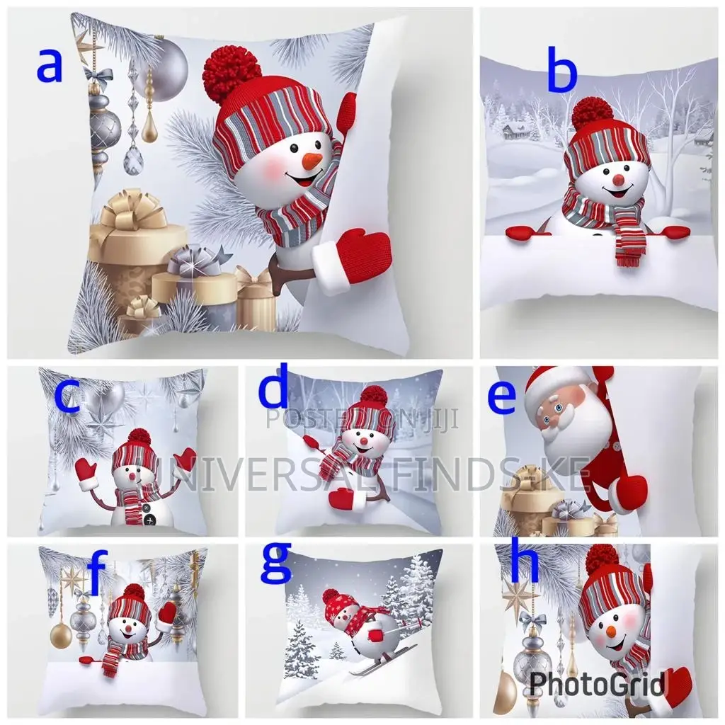 Christmas Snow Themed Decorative Pillow Cases