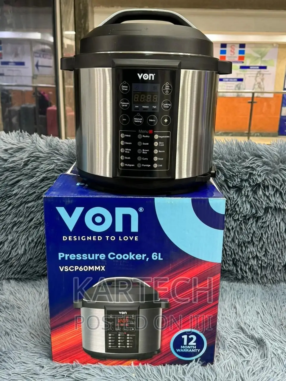 VSCP60MMX. Von Pressure Cooker 6l
