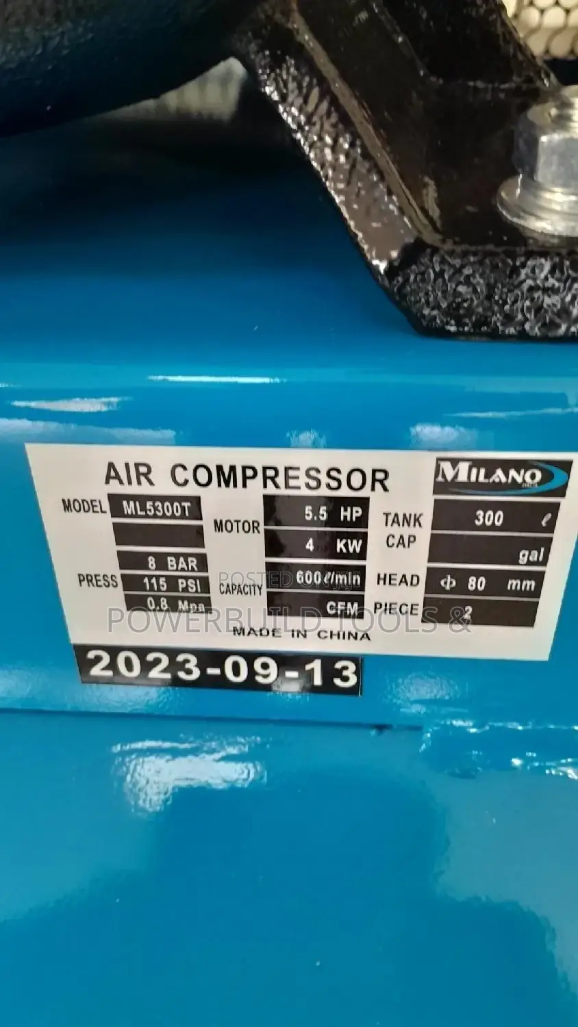 Milano 300L Electric Powered Compressor