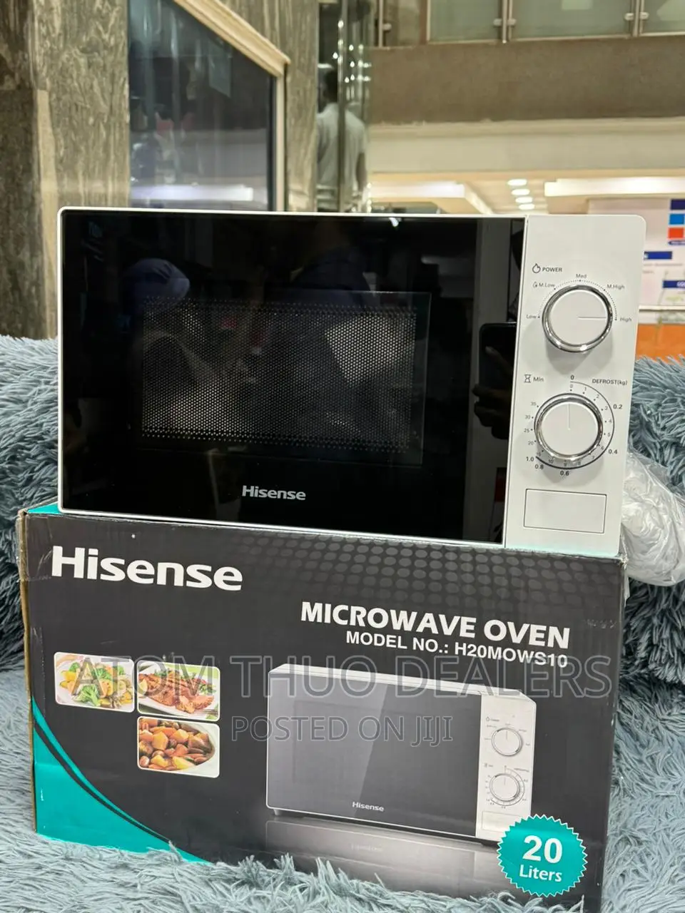 Hisense 20L H20MOWS10 Analogue Microwave -White 