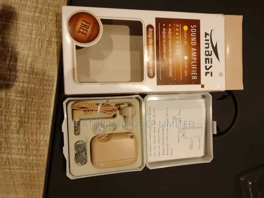 Pocket Hearing Aid( With Earphones) Battery Powered