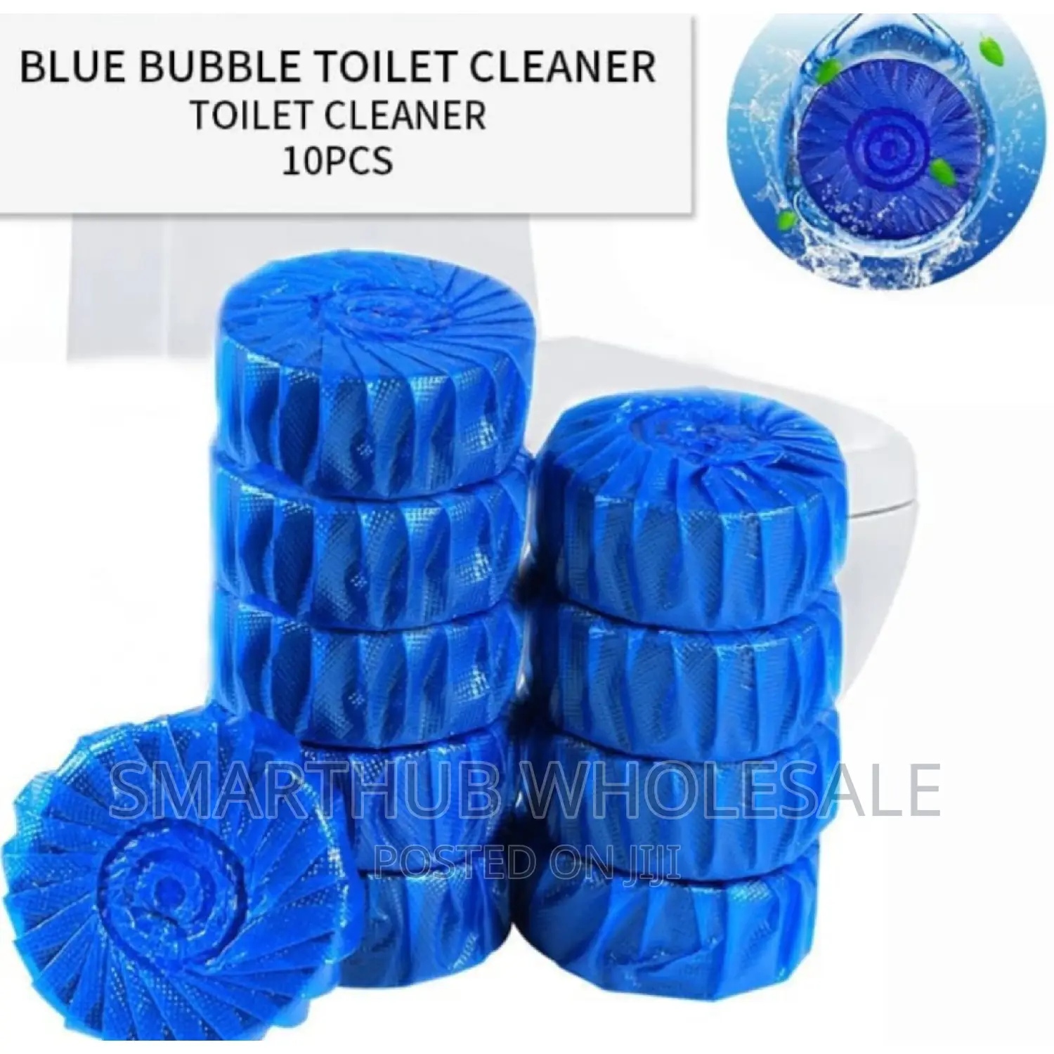 *10pcs in 1 Bag Blue Bubble Toilet Cleaning Spirit