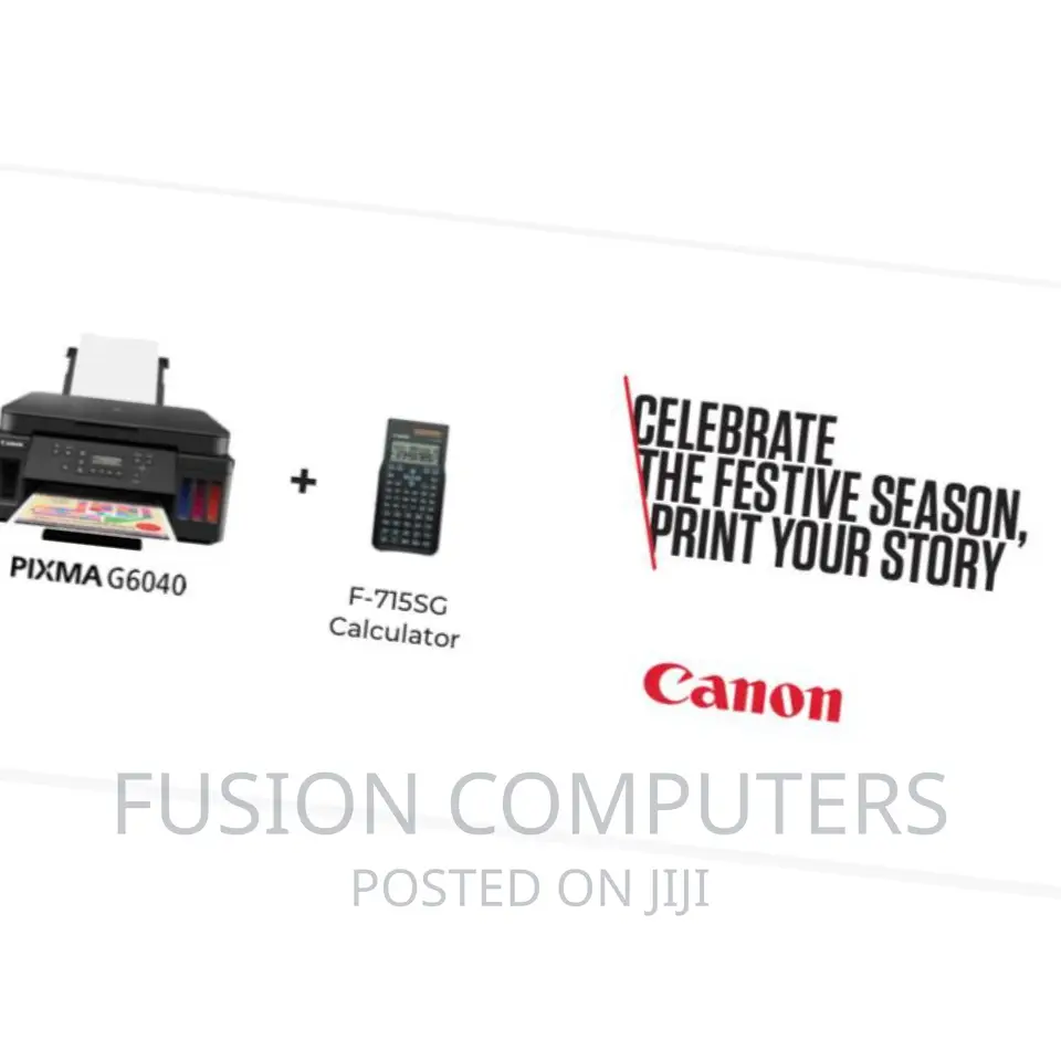 Canon PIXMA G6040 3-in-1 Refillable Mega Tank Printer