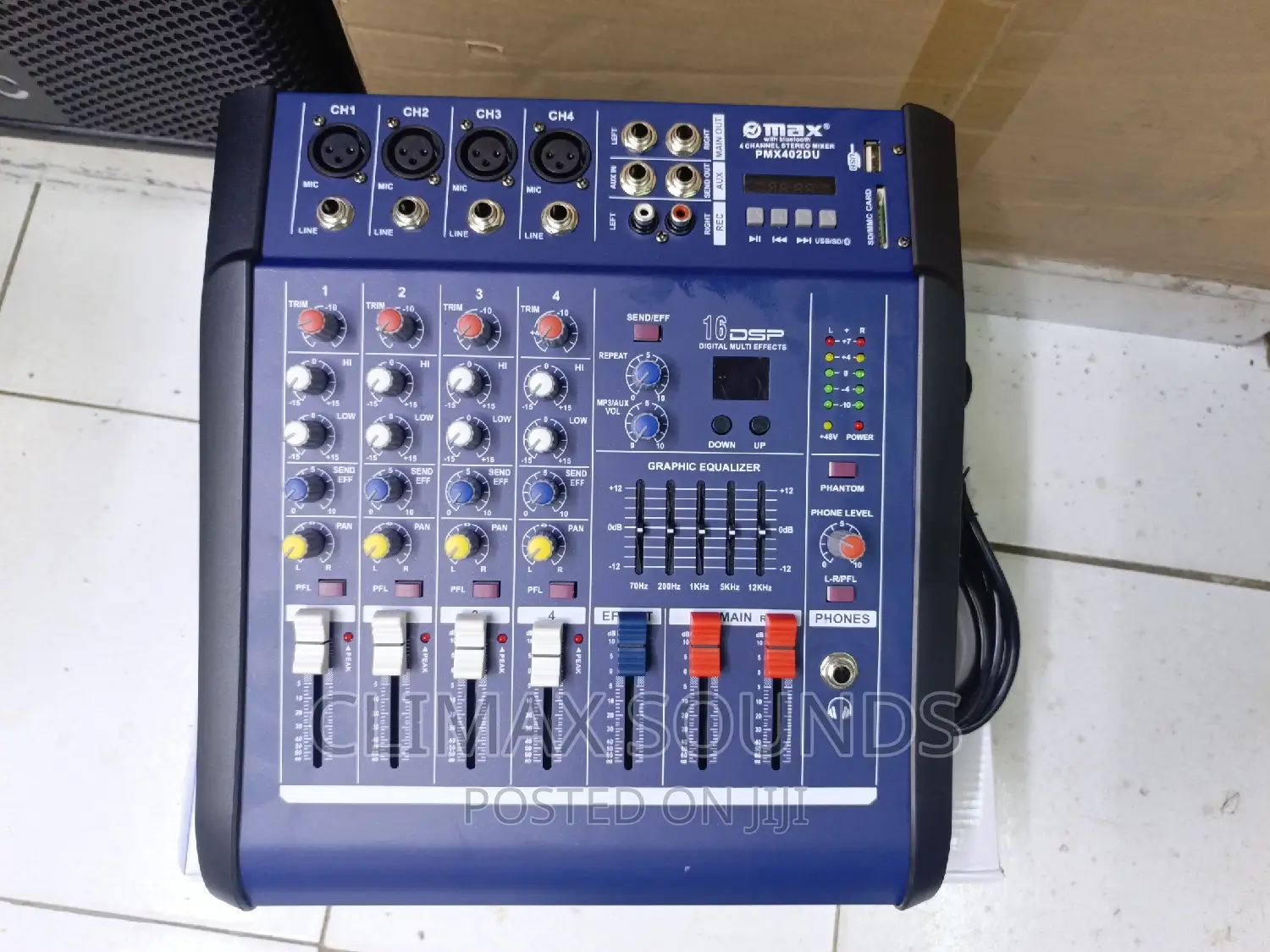 Powered Mixer 4 Channels Maxs