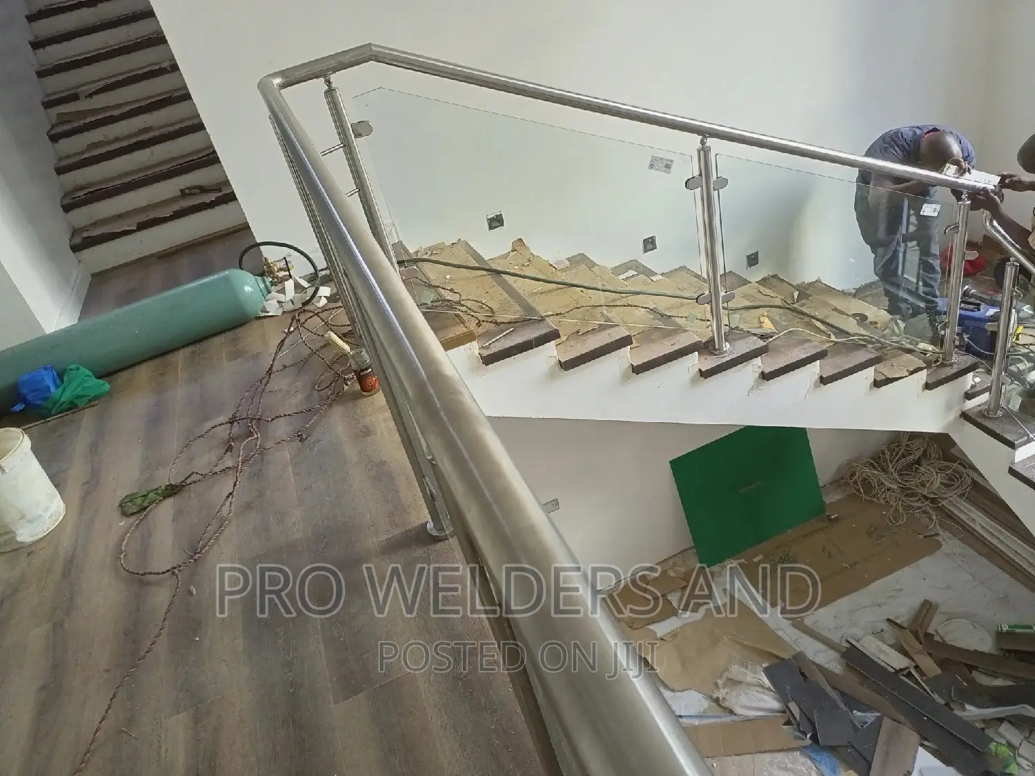 Stainless Steel Glass Stairs and Balconies