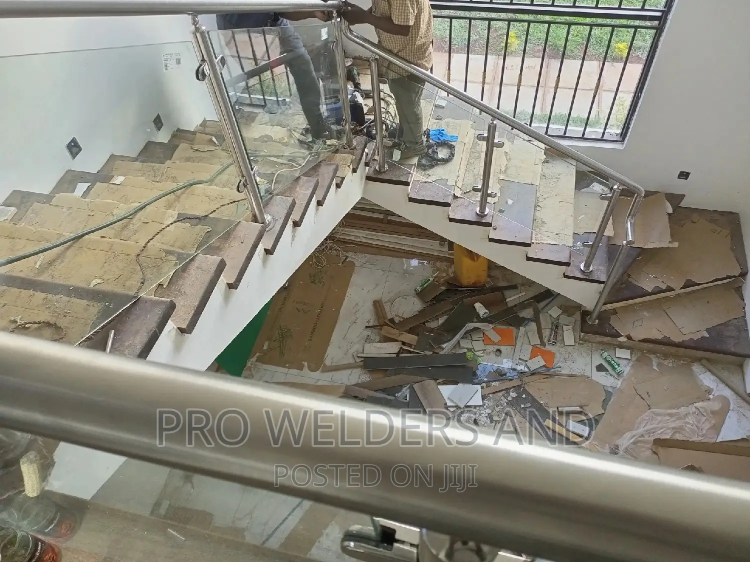 Stainless Steel Glass Stairs and Balconies
