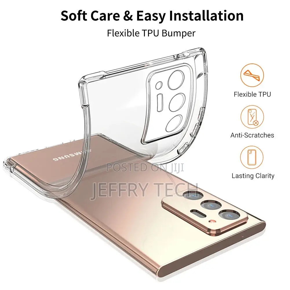 Galaxy Note 20 / 10, S20 / 10 Anti-Yellowing Clear TPU Case