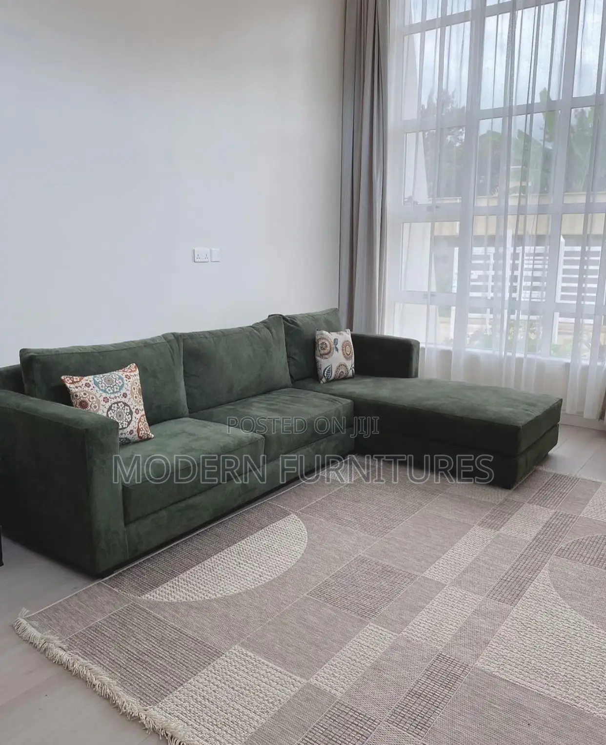 Green L Sofa