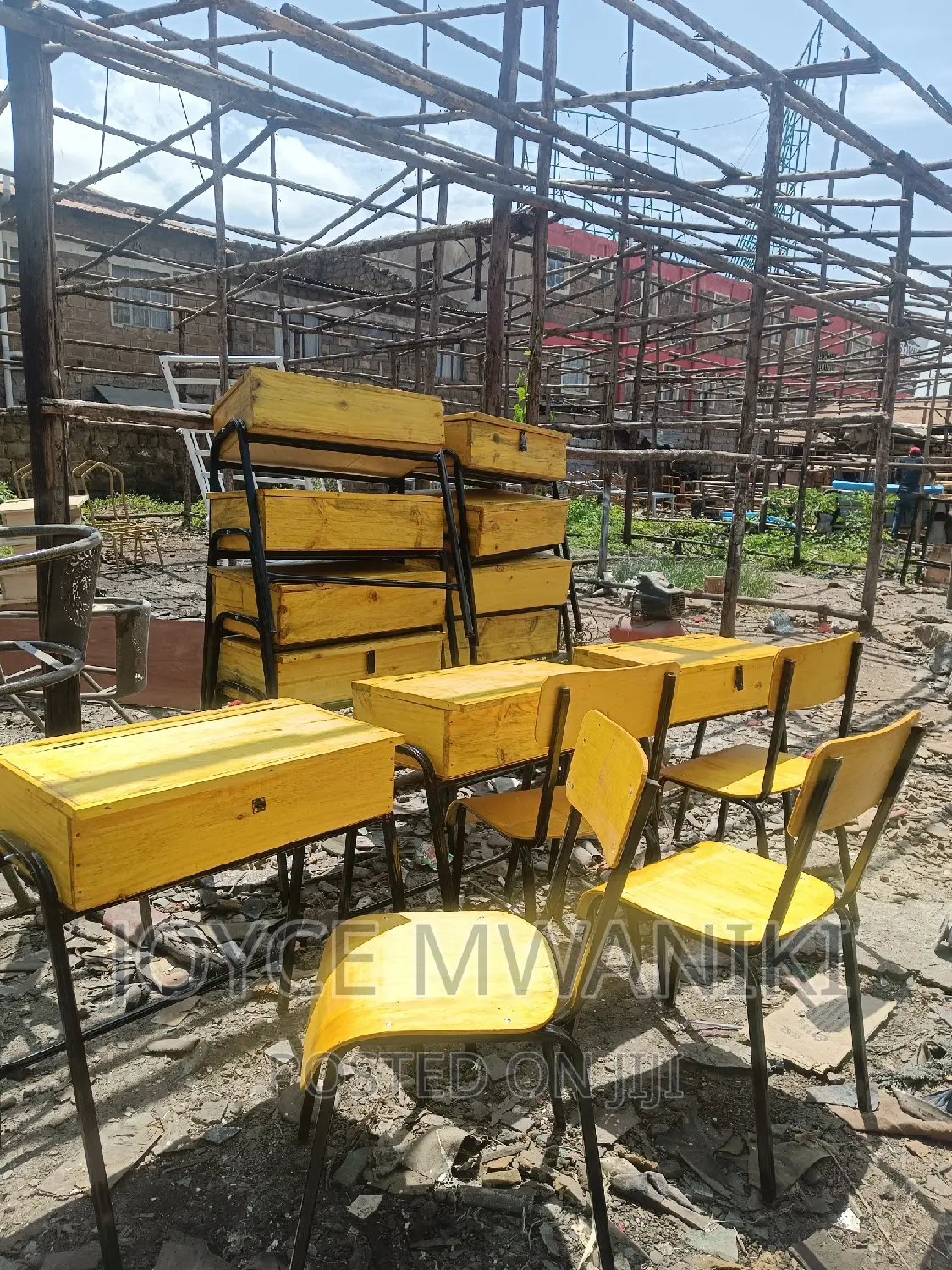School Lockers and Chairs
