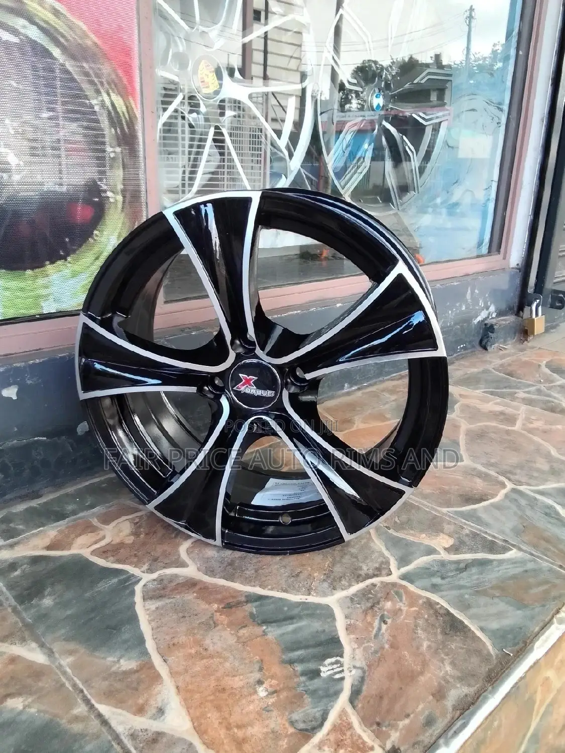 Rims Namba 15/4/100 Black and Black Silver